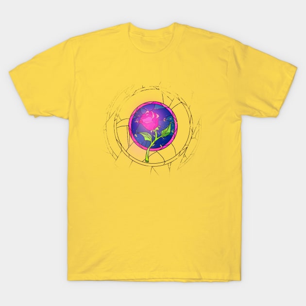 beauty and the beast rose T-Shirt by Pyropete